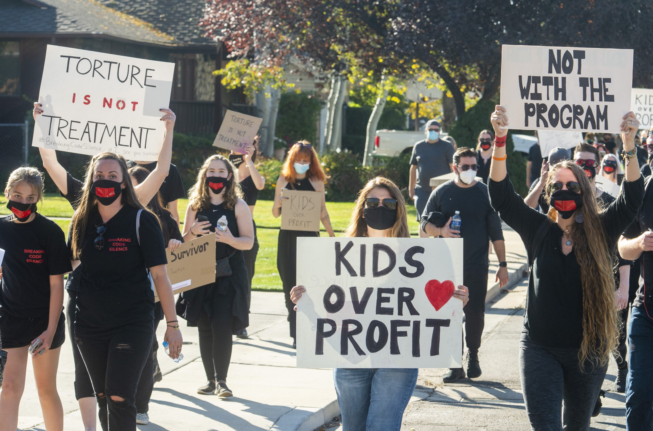 Survivors gathered at the Provo Canyon School rally